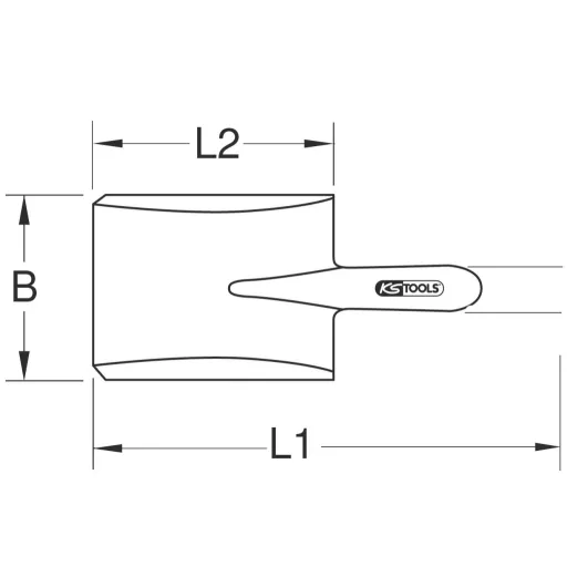 KS Tools 9639638 Élező lapát