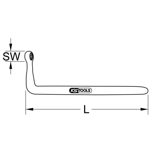 KS Tools 1173962 117.3962 Ellentartó Kulcsszélesség (metrikus) 13 mm