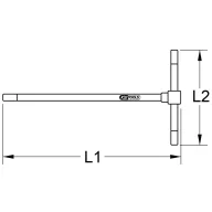   KS Tools 158.5147 Belső hatlap csavarhúzó Kulcsszélesség: 12 mm Méret, hossz: 320 mm