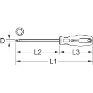   KS Tools 962.0931 Torx csavarhúzó Méret (csavarhúzó) T 6 1 db