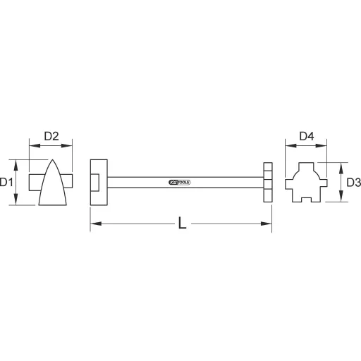 KS Tools 9638272 963.8272 Univerzális kulcs
