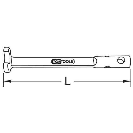 KS Tools 9638472 963.8472 Karmos kulcs Kulcsszélesség (metrikus) 22 mm