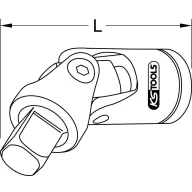   KS Tools 964.3470 9643470 Kardáncsukló Meghajtás (csavarhúzó) 3/4 (20 mm) 110 mm 1 db