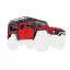 Traxxas TRX-9712-RED Crawler karosszéria TRX-4M Defender, rot