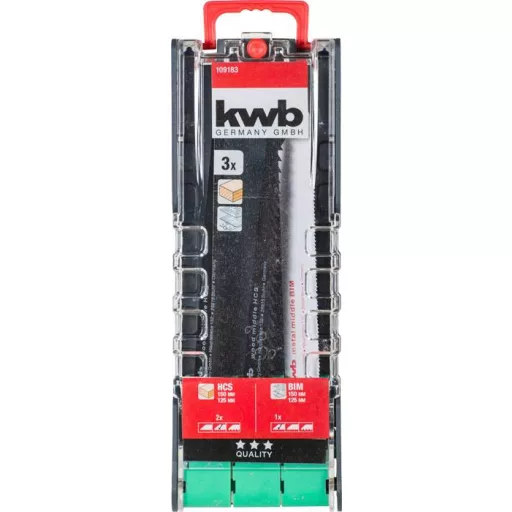 kwb 109183 Szablyafűrészlap készlet, 3 db. 3 db
