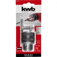   Fogaskerekes tokmány, 1/2&quot  x 20, 1,5-13 mm, ütésálló kwb 291379 1,5 - 13 mm