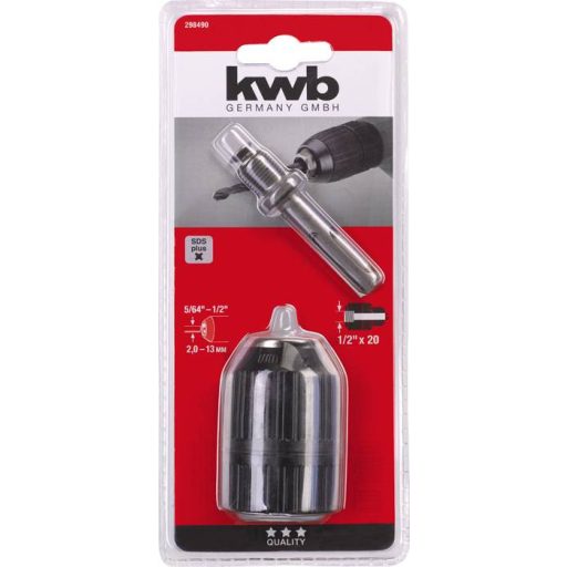 Gyorsbefogó tokmány kwb 298490 1,5 - 13 mm