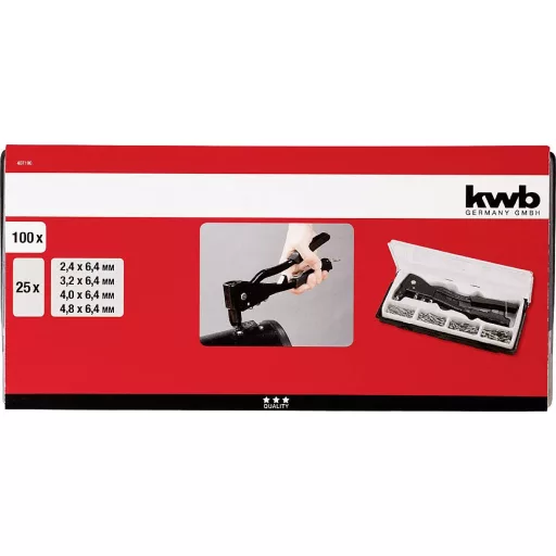 Popszegecs fogó készlet, kwb 407190