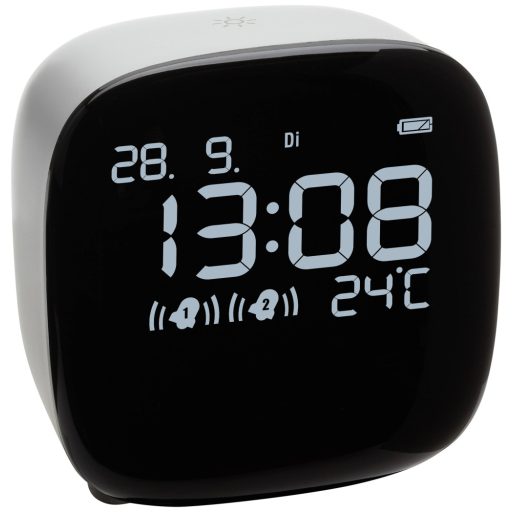 TFA Dostmann 60.2034.02 Kvarc Ébresztőóra Fehér Riasztási idők 2