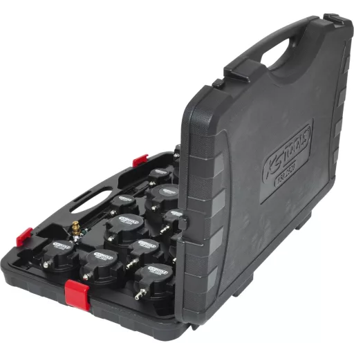 KS Tools 150.2520 Turbófeltöltős töltőlevegő rendszer tesztdoboz készlet, 17 db