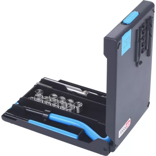 KS Tools 150.6070 Rozsdamentes menetjavító készlet M10x1,25x13,8mm, 19 db