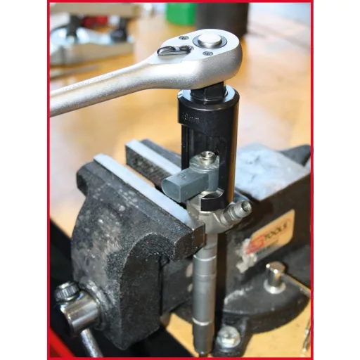 KS Tools 152.1195 1/2&quot  befecskendező aljzat, 25,0 mm, L=100 mm