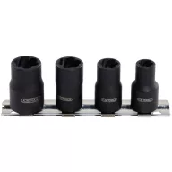   KS Tools 913.1450 1/4&quot -os spirálprofil foglalat készlet, 4 db, 8-13mm