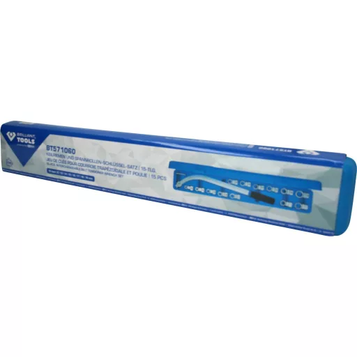 Brilliant Tools BT571060 Ékszíj és feszítőgörgő kulcs készlet, 15 db