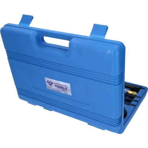 Brilliant Tools BT581000 Kompressziós teszter készlet dízelmotorokhoz, 18 db