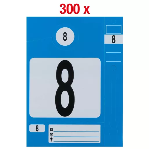 KS Tools Kulcstartó 500.8016 Kék 300 db