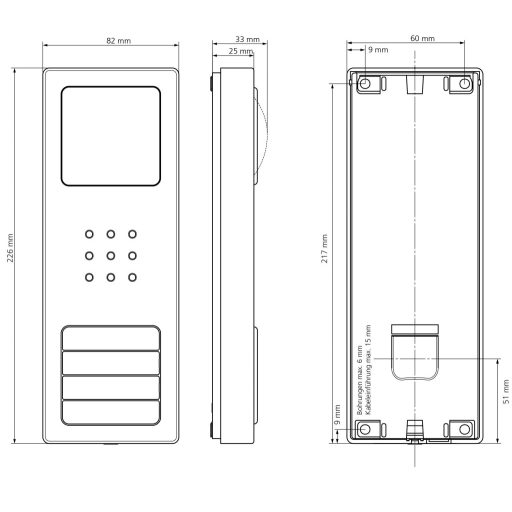 Siedle CV 850-1-04 E Kaputelefon Vezetékes Kaputelefon modul Ezüst