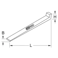 KS Tools 963.2232 BRONZEplus orrék 400x30x40x40x15 mm