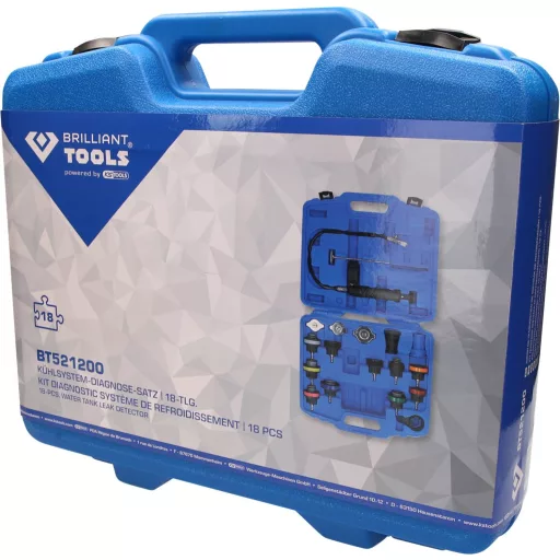 Brilliant Tools BT521200 Hűtőrendszer diagnosztikai készlet, 18 db