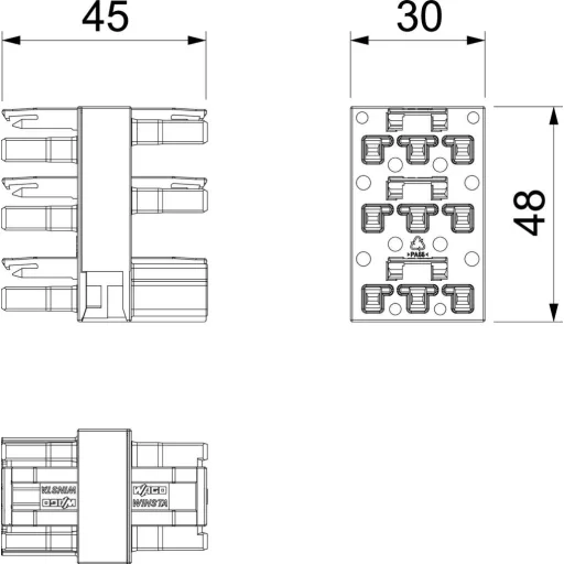 OBO Bettermann 6108974 Elosztó tömb