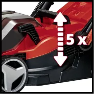   Einhell GE-CM 36/34-1 Li-Solo Power X-Change Akku Akkus fűnyíró Állítható magasságú fogantyú 18 V Vágási szélesség (max.) 33.5 cm Alkalmas 200 nm