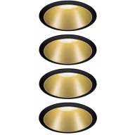   Paulmann 4064161242248 Cole Coin Beépíthető lámpa 4 részes készlet LED 6 W Fekete, Arany