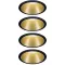 Paulmann 4064161242248 Cole Coin Beépíthető lámpa 4 részes készlet LED 6 W Fekete, Arany