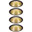 Paulmann 4064161242248 Cole Coin Beépíthető lámpa 4 részes készlet LED 6 W Fekete, Arany