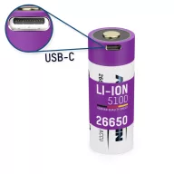   Ansmann 26650 USB-C USB-C® akku 26650 Lítiumion 3.6 V 5100 mAh 1 db