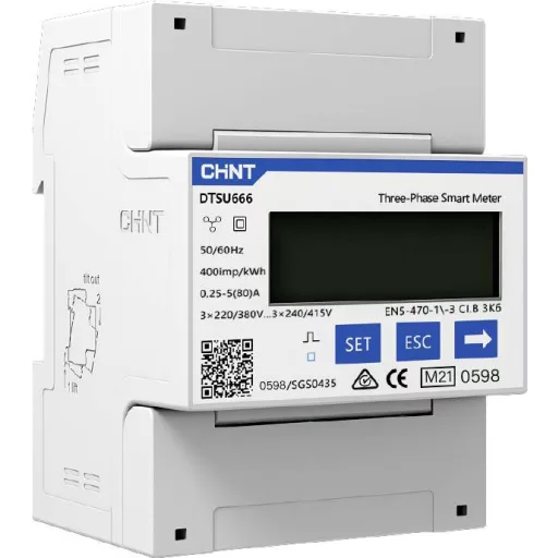 Chint G DTSU666-CT 3×230/400V 1.5(6)A RS485MID Háromfázisú fogyasztásmérő digitális MID konform: Igen 1 db