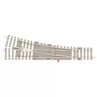   T14539 N Minitrix sín Váltó, jobbos, Beton váltó 112.6 mm 15 °