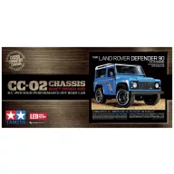   Tamiya 1:10 RC Land Rover Defender 90 CC-02 1:10 RC modellautó Elektro Terepjáró 4WD építőkészlet