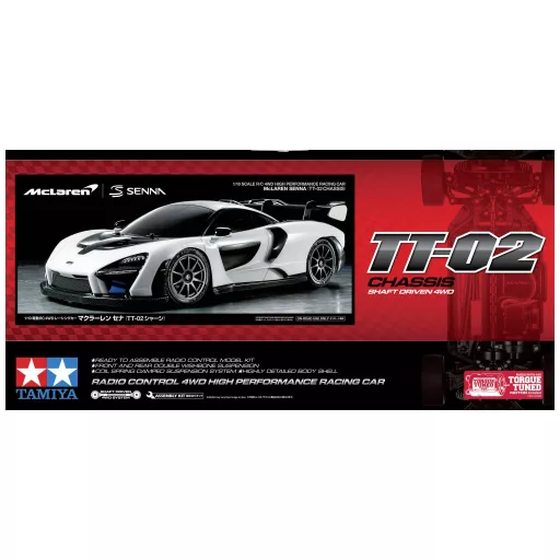 Tamiya 1:10 RC modellautó 1:10 RC McLaren Senna TT-02 4WD TT-02