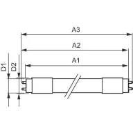   Philips LED LED csövek EEK: E (A - G) G13 Cső forma T8 KVG, VVG, EVG 18 W Semleges fehér (Ø x H) 28 mm x 1200 mm 10 db