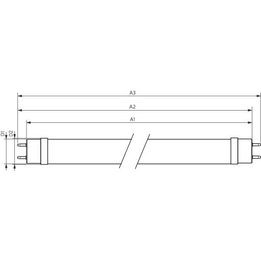 Philips LED LED csövek EEK: C (A - G) G13 Cső forma T8 KVG, VVG 23 W Semleges fehér (Ø x H) 28 mm x 1500 mm 10 db