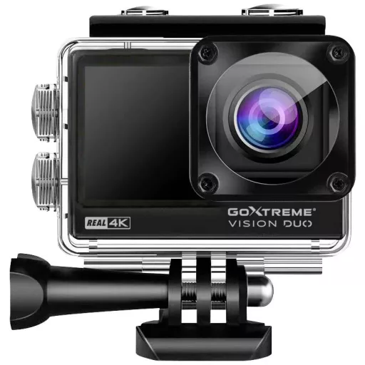 GoXtreme GoXtreme Vision Duo 4K Akciókamera 4K, Kettős kijelző, Fröccsenő víz ellen védett, Porvédett, Vízálló , WLAN, Lassítíott felvétel