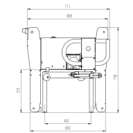   Kunzer WK CVRMH65 WK CVRMH65 (H x Sz x Ma) 736 x 711 x 1620 mm