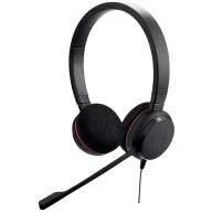   Jabra Evolve 20 On Ear headset Vezetékes Stereo Fekete mikrofon zajelnyomás Headset, Hangerő szabályozás Számítógép
