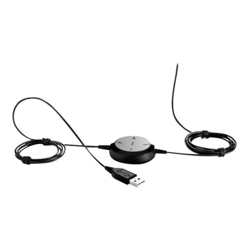 Jabra Evolve 20 On Ear headset Vezetékes Stereo Fekete mikrofon zajelnyomás Headset, Hangerő szabályozás Számítógép