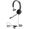 Jabra Evolve 20 On Ear headset Vezetékes Mono Fekete mikrofon zajelnyomás Headset, Hangerő szabályozás Számítógép