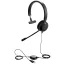Jabra Evolve 20 On Ear headset Vezetékes Mono Fekete mikrofon zajelnyomás Headset, Hangerő szabályozás Számítógép