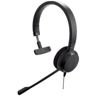   Jabra Evolve 20 On Ear headset Vezetékes Mono Fekete mikrofon zajelnyomás Headset, Hangerő szabályozás Számítógép