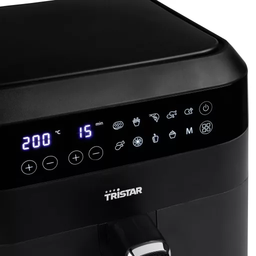 Tristar FR-6999 Forrólevegős fritőz 6 l 1700 W Kijelzővel, Időzítő funkció, Túlhevülés elleni védelem Fekete