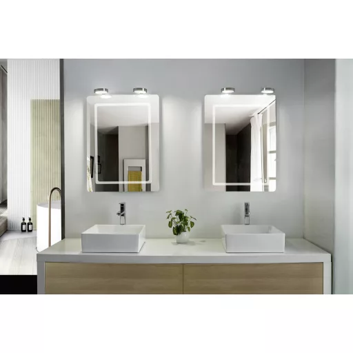 LightMe LM85632 LED-es tükörmegvilágítás LED GX53 6 W Króm