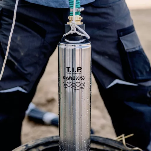 T.I.P. - Technische Industrie Produkte 30083 BigWell 90/53 Mélykúti szivattyú Többfokozatú, Védőérintkezős dugóval 5400 l/óra 53 m