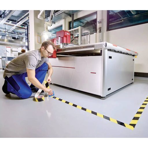 tesa ANTI-SCRATCH 60960-00002-00 Padlójelölő szalag tesa® Fekete/sárga (H x Sz) 20 m x 50 mm 1 db