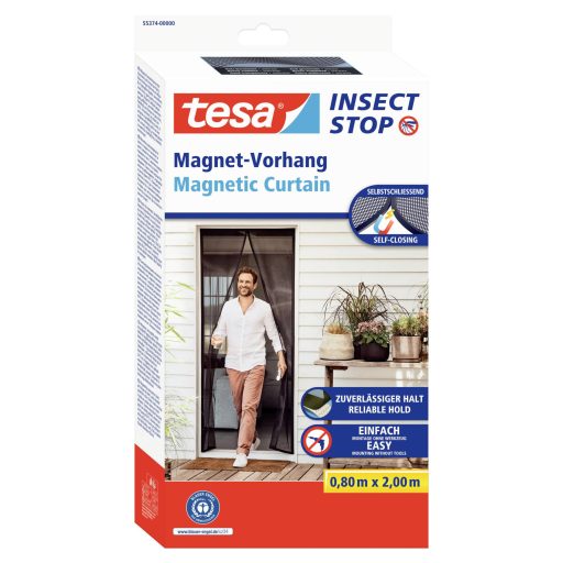 tesa Fliegengitter 55374-00000-00 Mágneses függöny Antracit 1 db