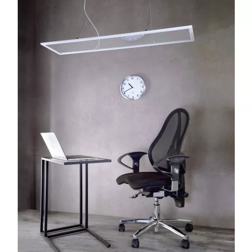 Deko Light 342221 LED Panel transparent, eckig, 50 W, 3000/4000 K, Weiß Függőlámpa EEK: E (A - G) LED Fixen beépített LED-es 53 W Közlekedési fehér (RAL 9016)