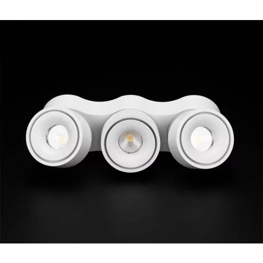 Deko Light Uni Triple Mennyezetre építhető lámpa Fixen beépített LED-es 30 W EEK: G (A - G) Melegfehér Fehér (matt)