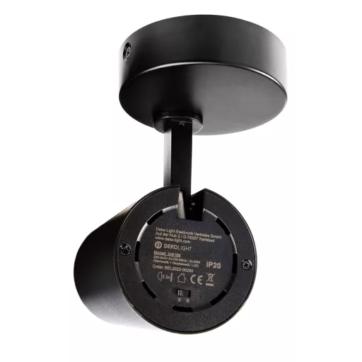 Deko Light Lucea 10 348162 Mennyezetre építhető lámpa Fixen beépített LED-es 10 W EEK: F (A - G) Mélyfekete (RAL 9005)